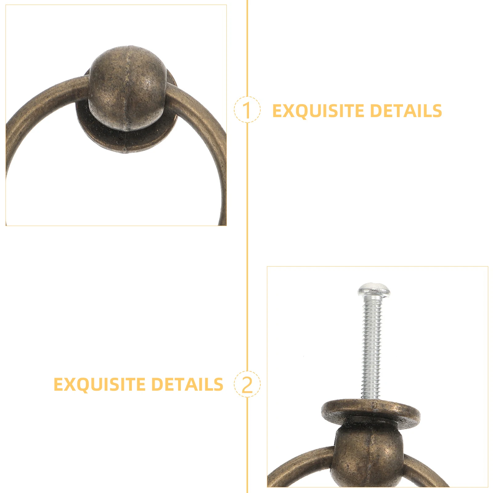 

10Pcs Zinc Alloy Single Hole Drawer Knobs Durable Pull Handles for Cabinet Closet Furniture Solid Cabinet Handles