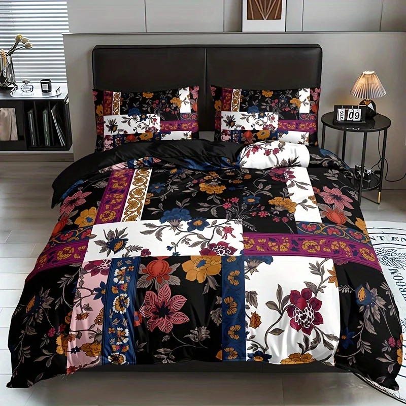 set-copripiumino-patchwork-floreale-3-pezzi-biancheria-da-letto-traspirante-100-poliestere-stampa-digitale-design-meraviglioso-lavabile-in-lavatrice