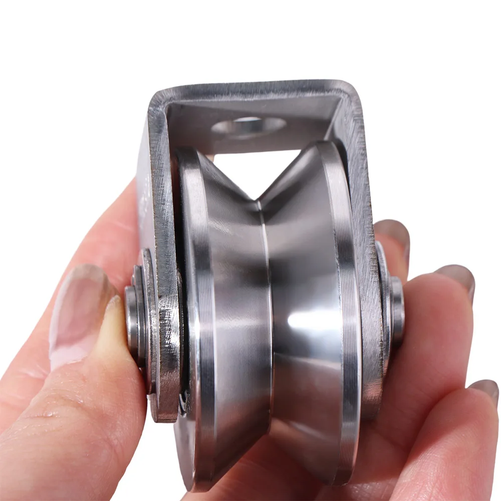 

Heavy Duty V Groove Pulley Smooth Rolling Industrial Grade V Sliding Gate Roller Wheel Corrosion Resistant Easy Install