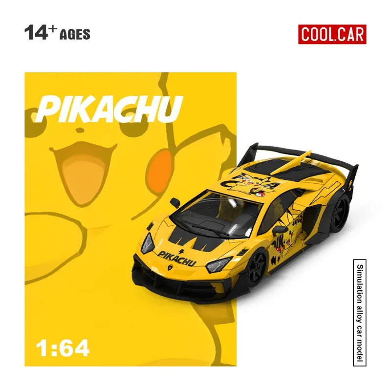 

CC1: 64 alloy Lamborghini GTEVO Pikachu figurine collection gift car model children's toy adult ornament boys' gift