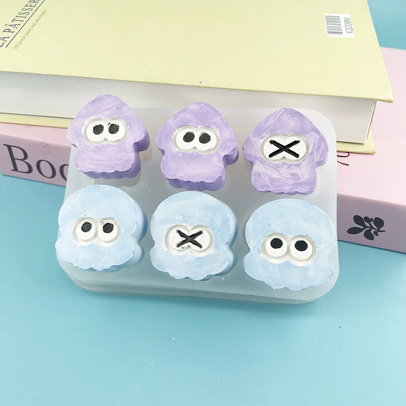 

Cartoon octopus squid shaped silicone mold Fondant Cake Decoration DIY Handmade Soap Mold Kitchen Supplies tool