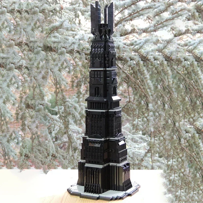 Ringe Film Modell Moc Bausteine Der Turm des Orthancer Technologie Modulare Blöcke Geschenke Weihnachten Spielzeug DIY Sets Montage