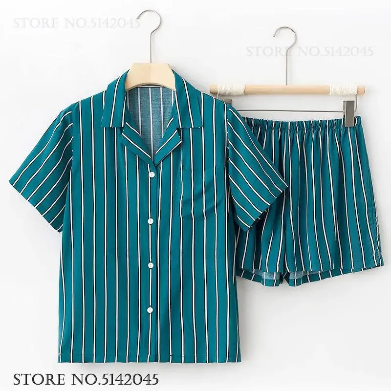 

Женская вискозная одежда для сна Tsumugi, новый летний пижамный комплект, удобная пижама Mujer, свободные повседневные шорты с короткими рукавами, одежда для дома