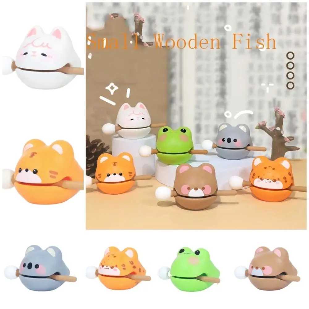 

Animal Shape Small Wooden Fish Wooden Fish Percussion Wooden Carving Ornaments leopard Frog Percussion Instrument