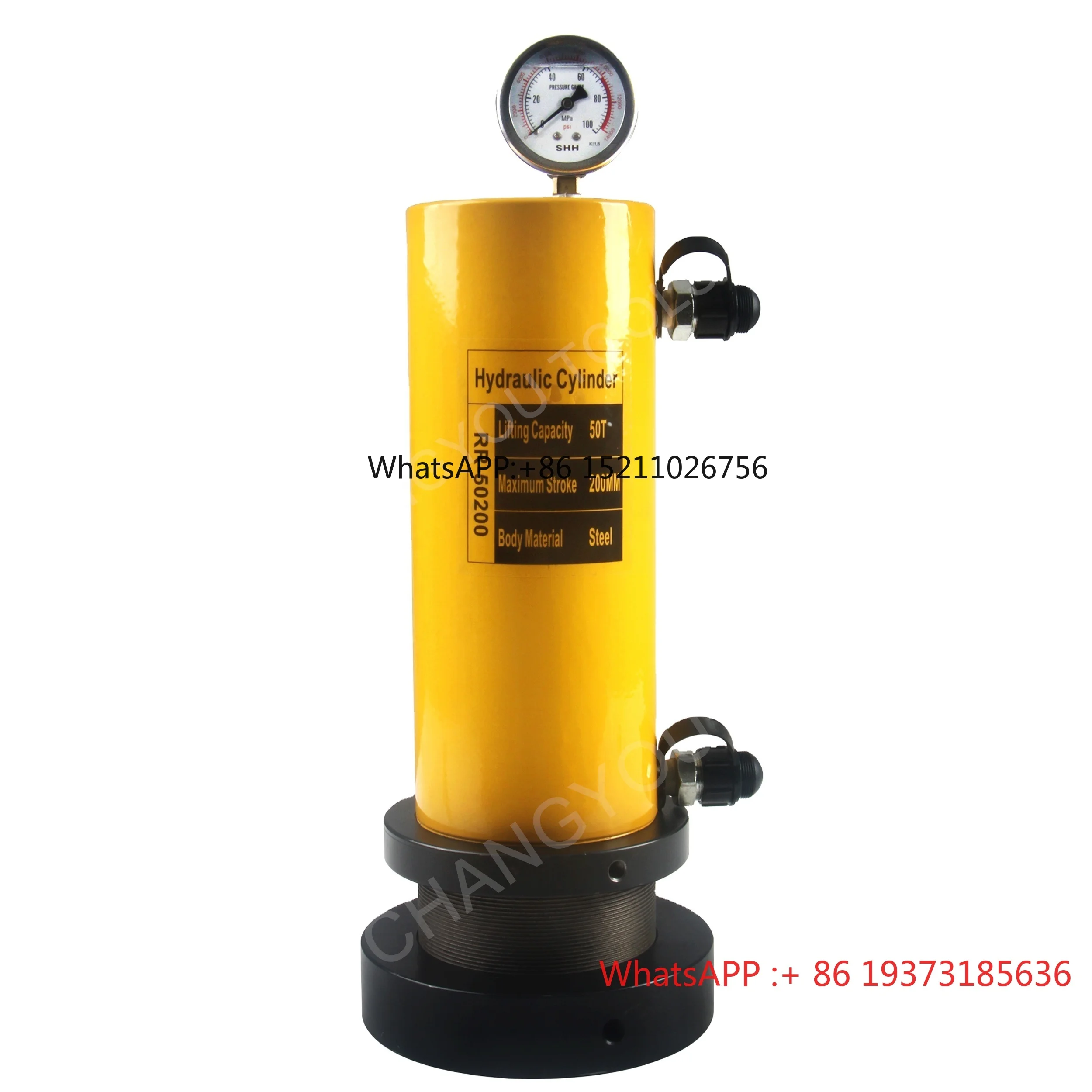 RR-50200 50 Tonnen 200 mm Hub Sicherungsmutter hydraulischer Presszylinder