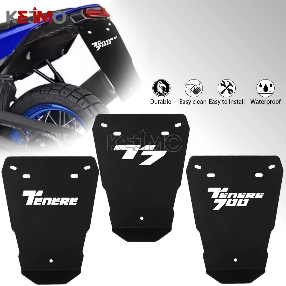 

2025 2026 For YAMAHA Tenere 700 rally T7 TENERE700 WORLD RAID 2019-2024 Fender License Plate Rear Splash Guard Holder Bracket