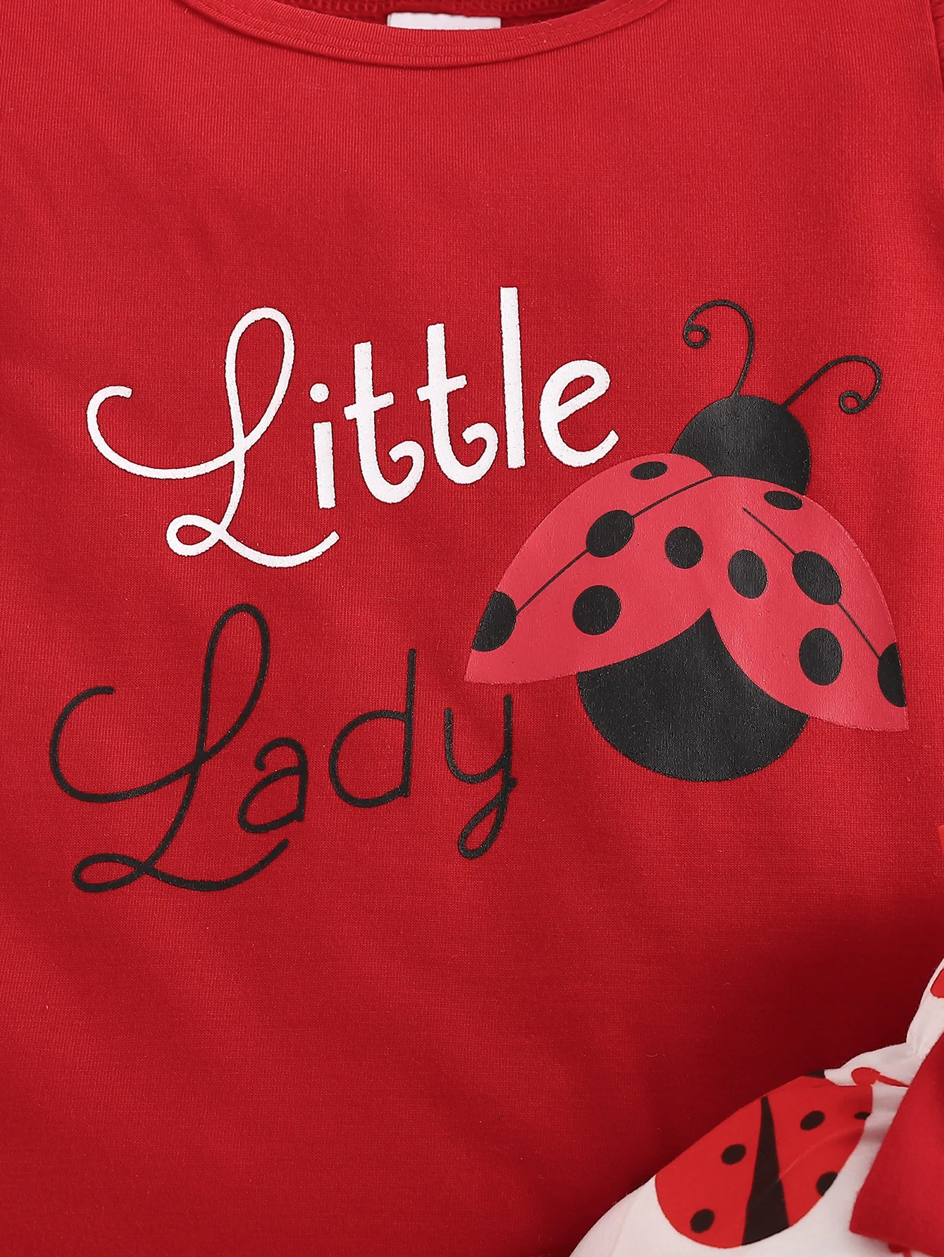 Summer Adorable 2Pcs Ladybug Outfit Set for Baby Girls Sleeveless T-shirt +Causal Shorts Infant Newborn Fashion Clothes