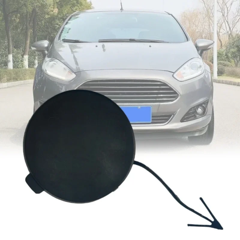 Front Bumper Tow Hook Cover Towing Eye Caps Fit for Fiesta 2012-2017 Replaces C1BB17A989AA 1805922