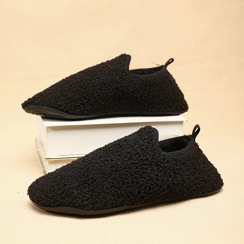 2024 Men Winter Slippers High Quality Soft Plush Warm Slippers for Women Non-Slip Indoor Home Footwear Comfortable Couples Shoes