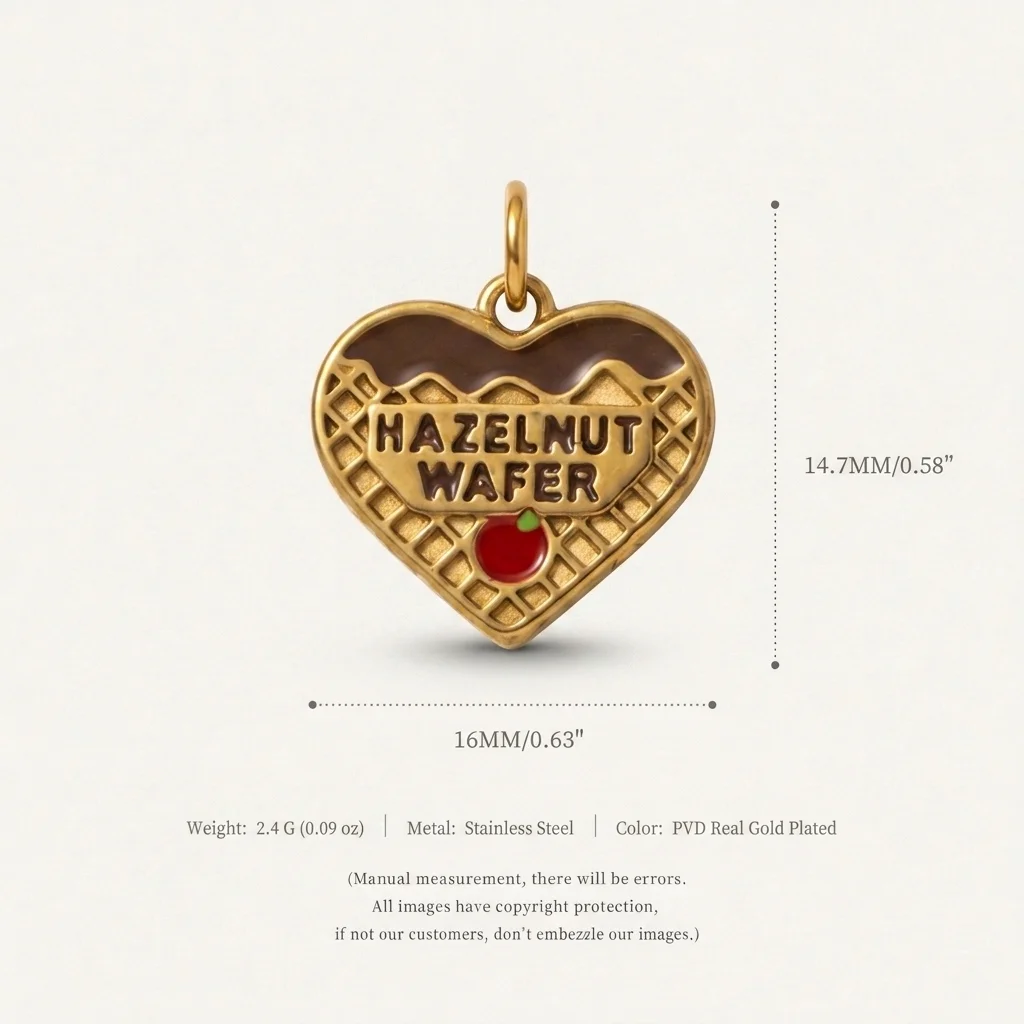 316 Edelstahl Wasserdicht Farbbeständig Modische Hochwertige DIY-Anhänger für Schmuck, geeignet für Marmelade, Schokolade, Kekse – Detail 4