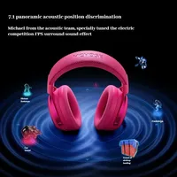MCHOSE X9 Wireless Gaming Headset Tri Mode 2.4G 7.1 Surround Sound Low Latency 53mm Dynamic Ring Customized Earphones Gamer Gift