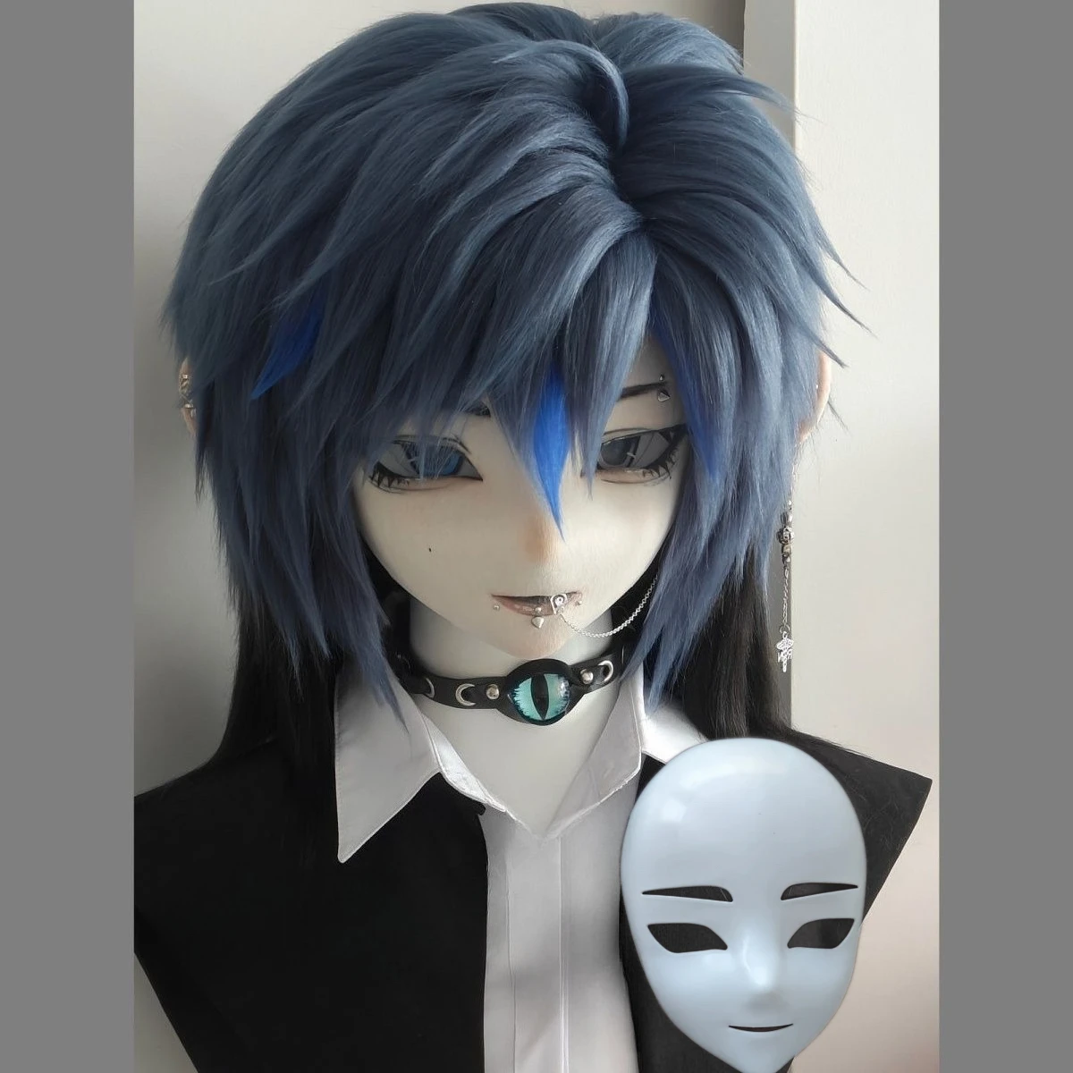 

Kigurumi Base Mask OC Skull Human Head Bone Shell Mask Doll Skull Human Cotton Doll Accessories