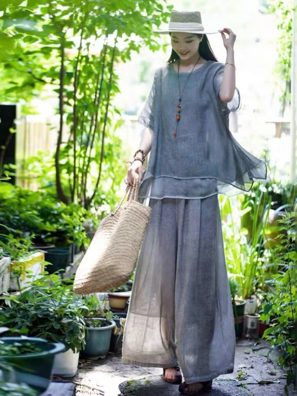 Fashionable Cotton Linen Set W - Women Fashion Over The Years review and price