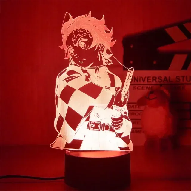 Kimetsu No Yaiba Nezuko Kamado Figure Led Night Light for Bedroom Decor Nightlight Kids Child Table 3d Lamp Demon Slayer Gift