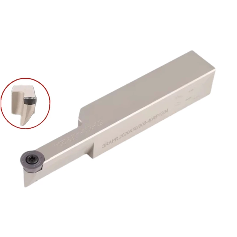 SRAPR CNC anti-vibration internal hole end face groove tool holder, machining range 30-200,for RPMT1204/10T3 hard alloy blade view 2