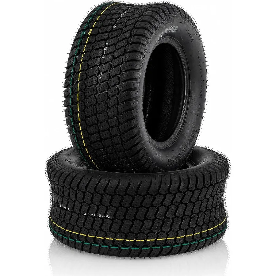 23x8.50-12 Lawn Mower Tires Set of 2, 4PR Tubeless Turf Tires for 12 Inch Rims, 1700 LBS Capacity Replacement Tires for Garden
