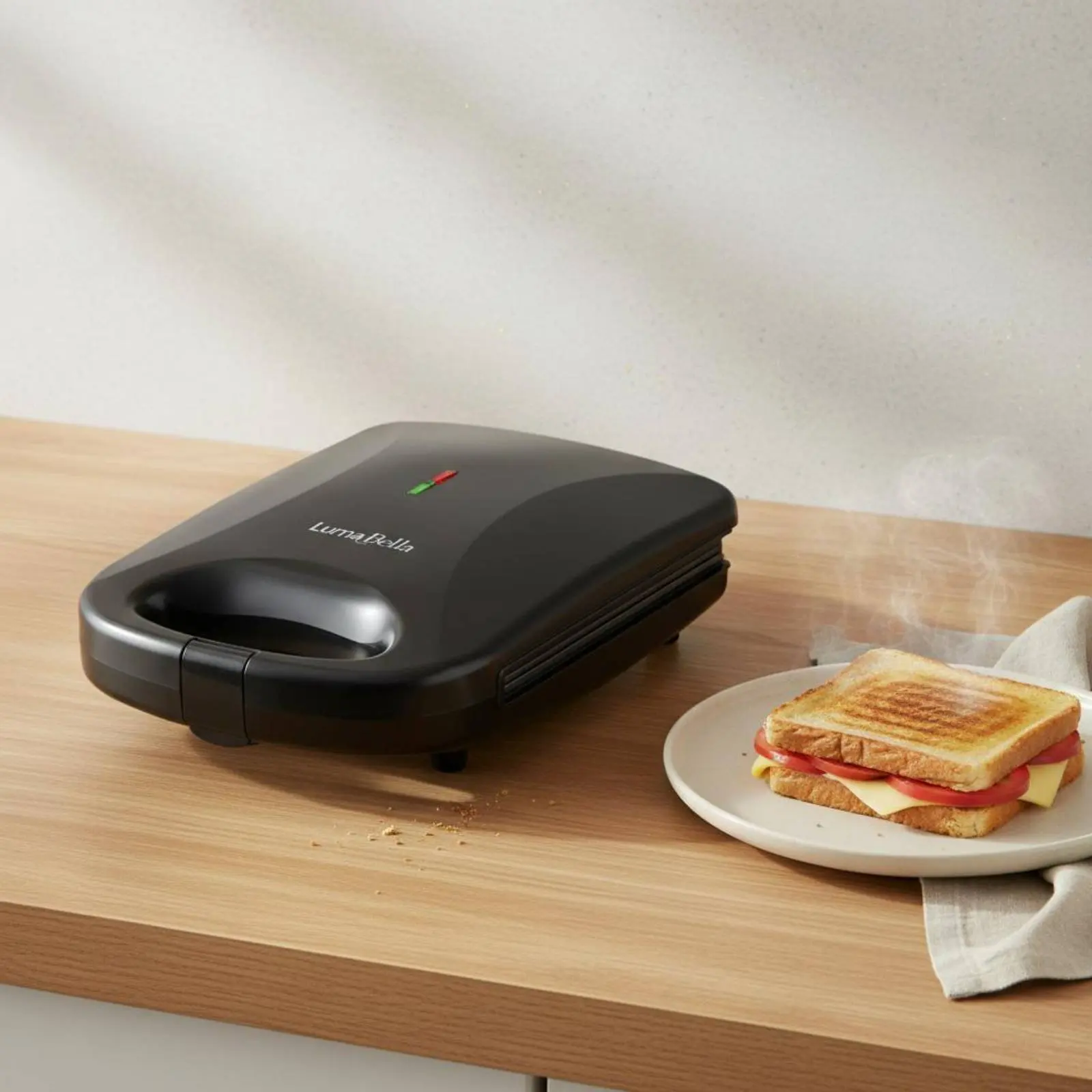 

Panini Press Nonstick Plates Electric Panini Grill Breakfast Sandwich Grill Double Side Heating Cooking Appliance Easy to Clean
