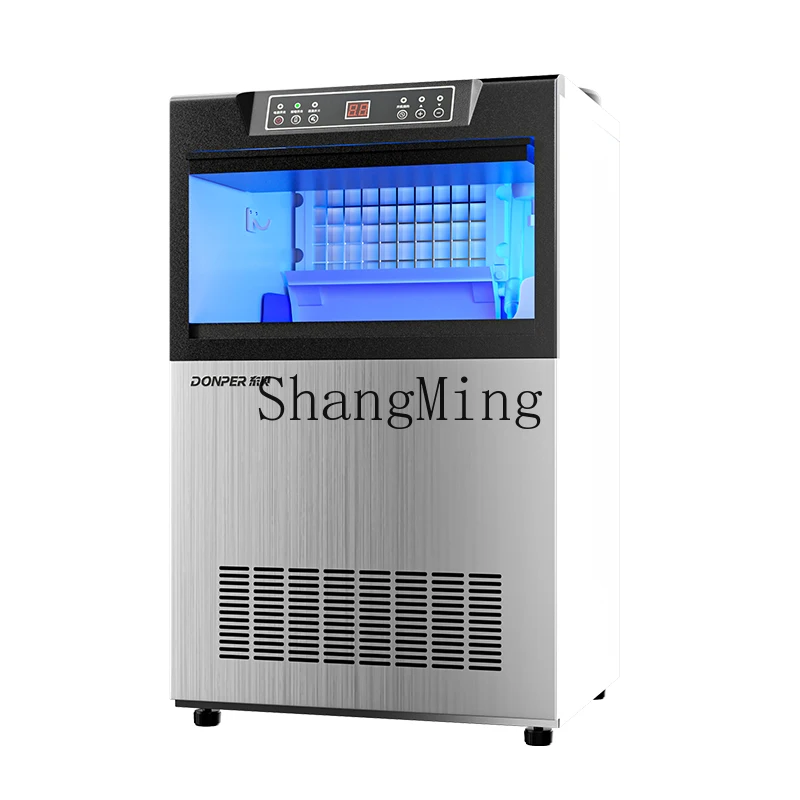 

ZYY commercial small milk tea shop automatic large-capacity ice cube machine integrated square ice