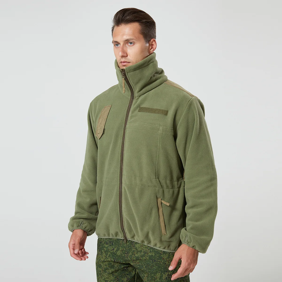 Chaqueta Táctica de Forro Polar Cortavientos para Hombre, Abrigo Softshell TAD para Exteriores, Parka Gruesa y Cálida para Deportes de Nieve y Camping