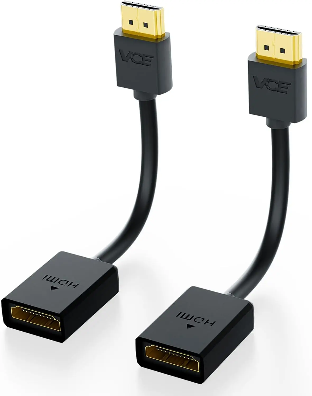 2-パック-hdmi-オス-メス-スイベル-アダプター-hdmi-延長金メッキコンバーター、クロームキャスト、ストリーミングスティック用