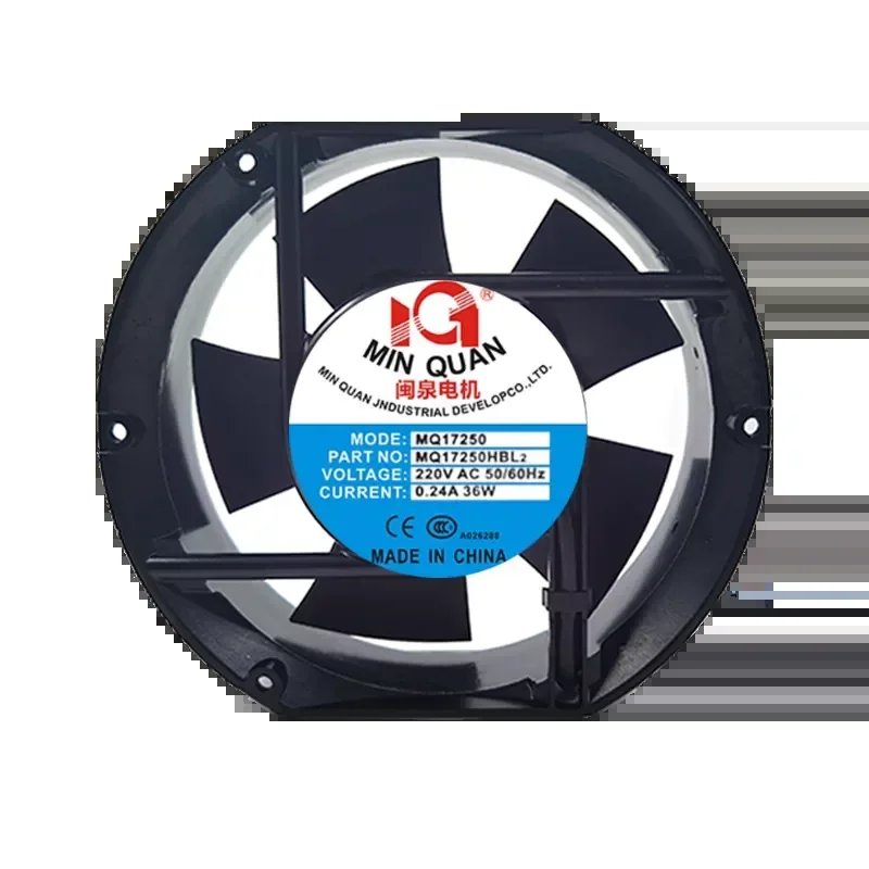 For New Minquan Motor MQ17250HBL2 220V 17CM Cooling Fan