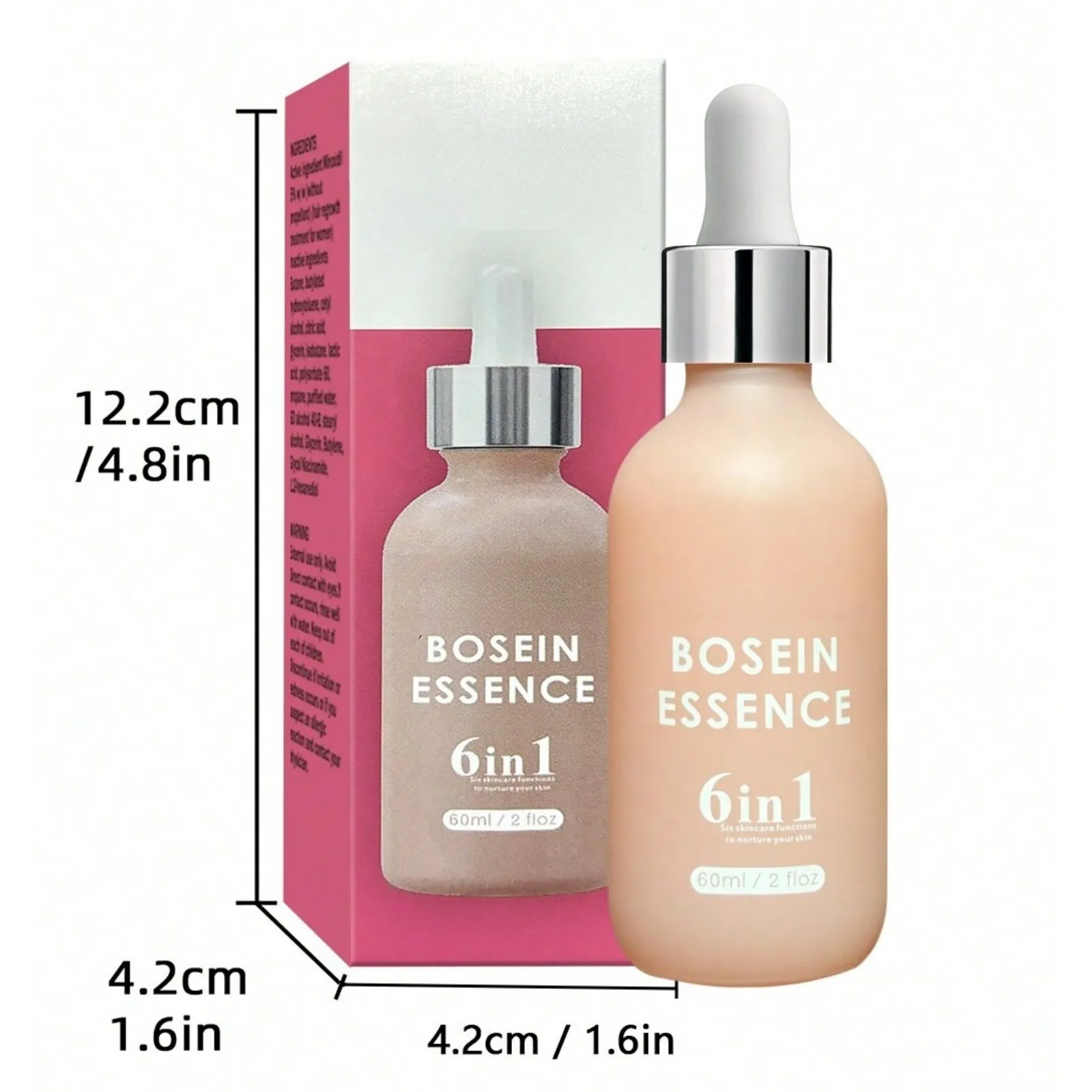 60mL 6-in-1 Ultra-Light Soft Focus Enhancer with Glycerin and Antioxidants, Perfect for a Smooth Dewy Makeup Base