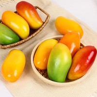 5PCS Simulation Mango Fake Fruit Model Fruit Shop Window Display Photography Props Festive Party Fruit Ornaments Home Decor
