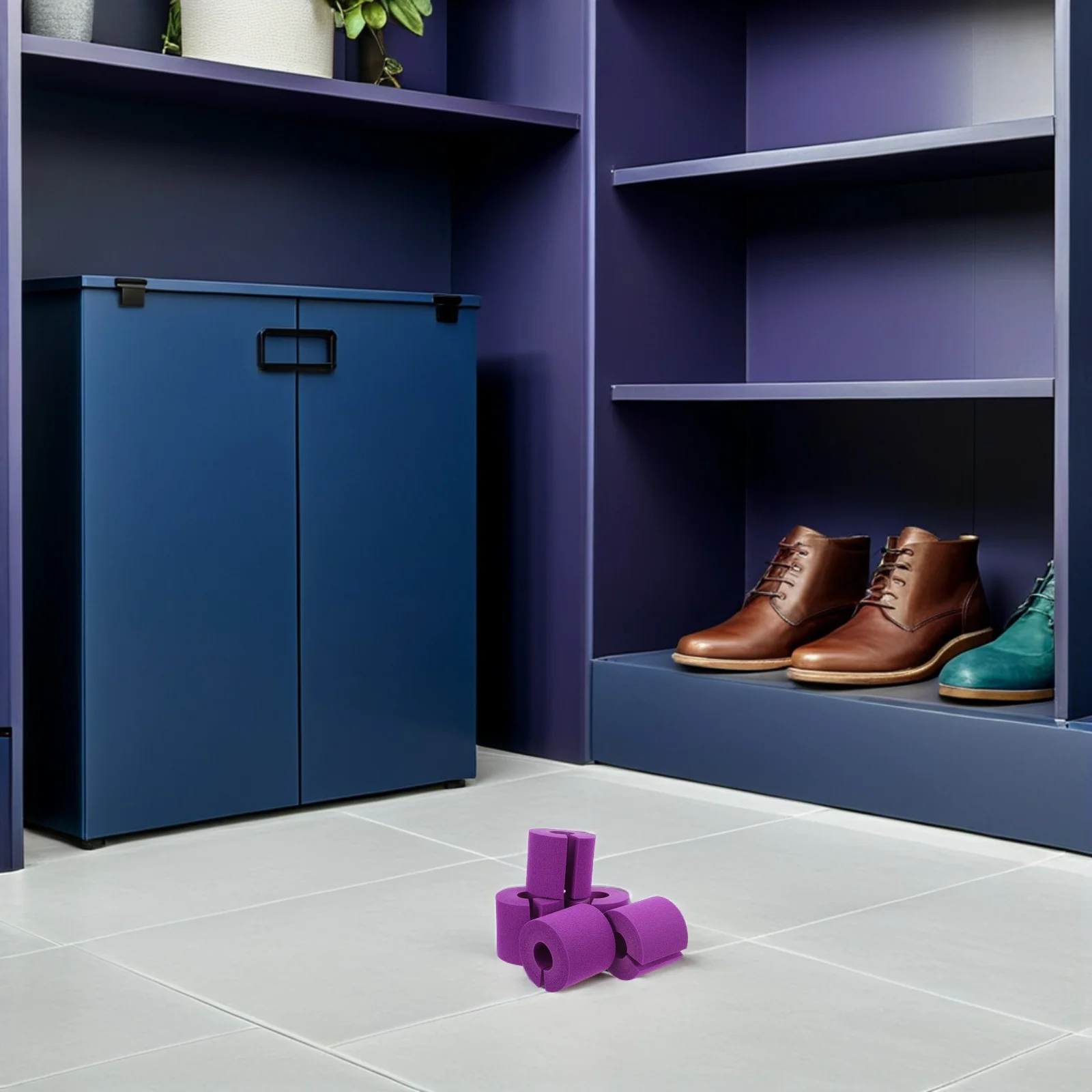 

5Pcs Foam Door Stoppers Anti Collision Bumper Guards Reusable No Drill Safety Stopper for Pets Furniture Wall Protection