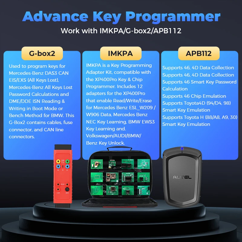 Autel MaxiIM IM608 II Key Fob Programmer IM608 PRO 2 Full Kit Diagnostic Tools J2534 ECU Programming Same as IM608S II