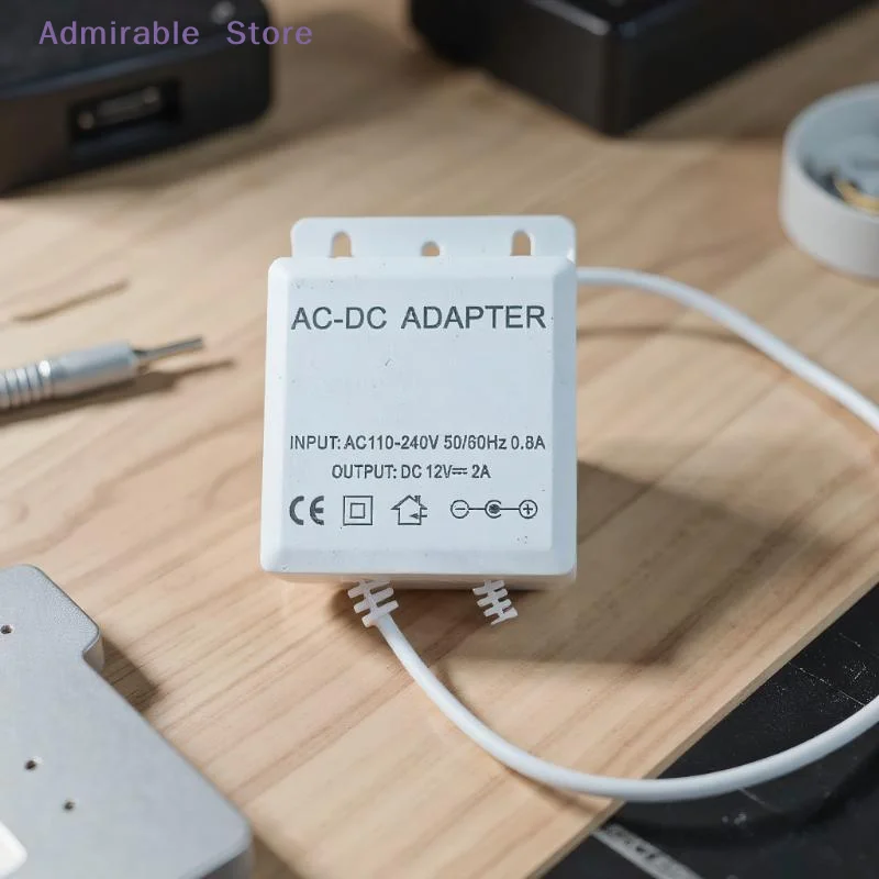 [W]1 Piece Waterproof Power Adapter DC12V 2A EU Plug For CCTV Security Surveillance AHD Camera Charger NVR DVR Input AC100V-240V