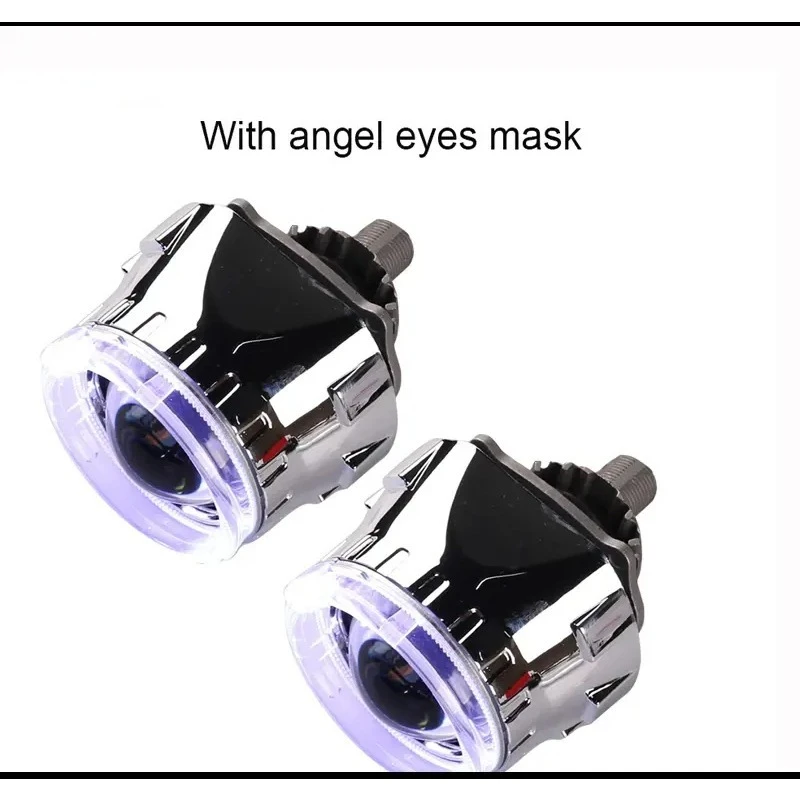 Universal 3 Inch Dual Light Emitting Diode Lens 200W H4 High/Low Beam of   Headlight Bulb 6000K Projector  Car Motorcycle Chip