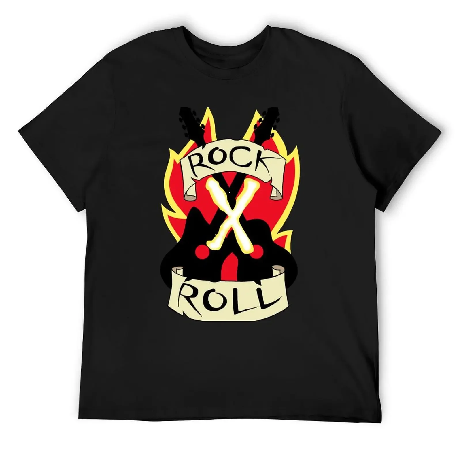 Rock X Roll Crop Top T-Shirt anime figures anime clothes for a boy customizeds men clothes