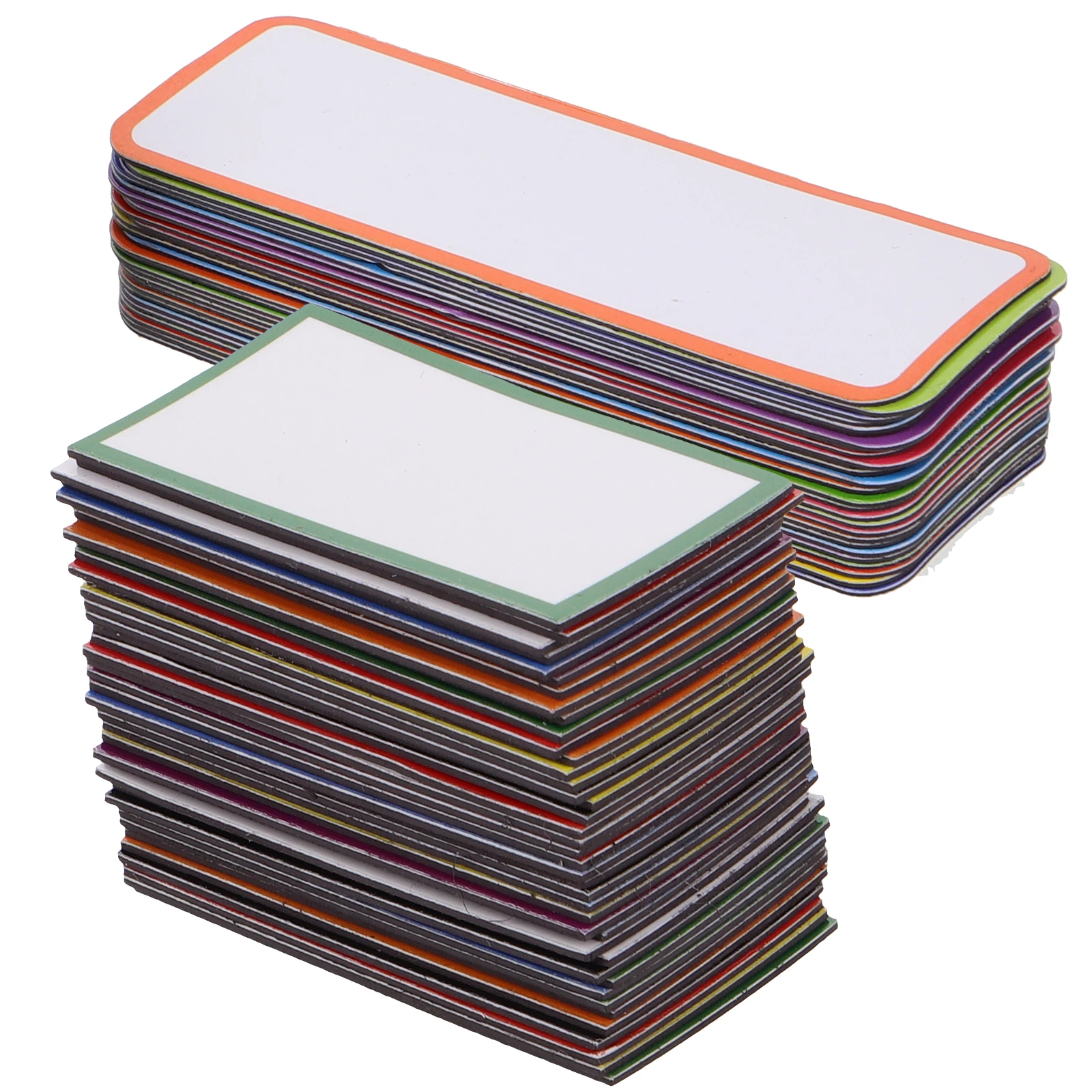 

67pcs Magnetic Label Stickers Dry Erase Reusable Fridge Memo Tags For Whiteboard Name Tag Organizer Folder Labels