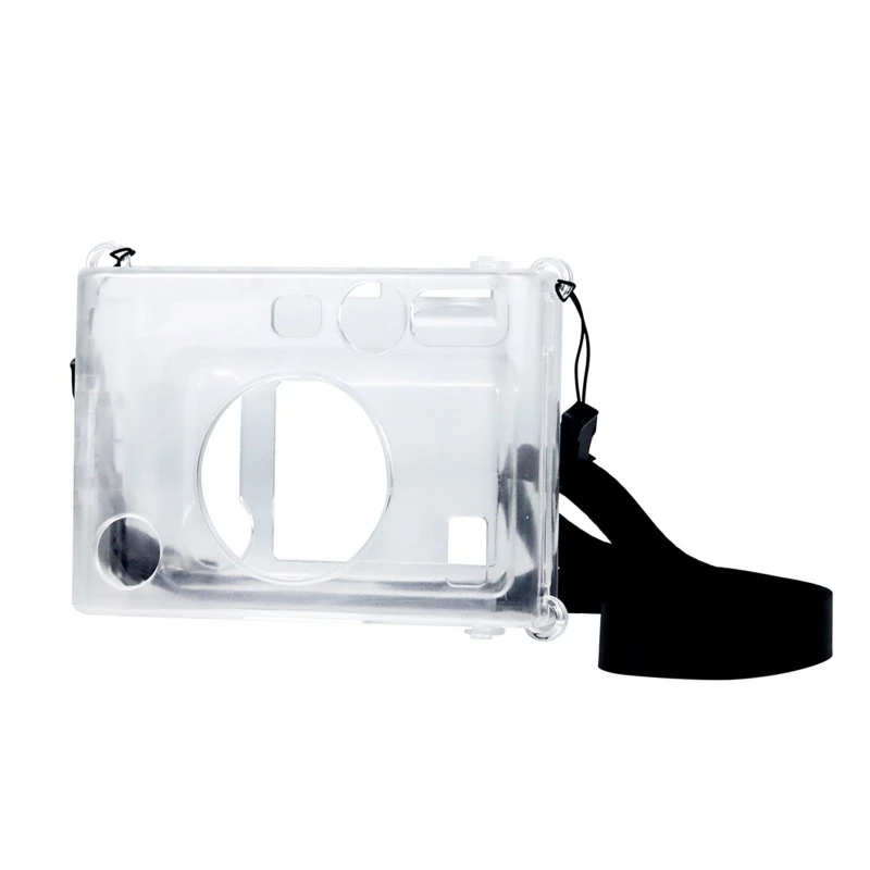 T8WC Crystal Transparent Protective for Case Cover  Shoulder Strap Camera with Strap for Fujifilm Mini EVO Accessories