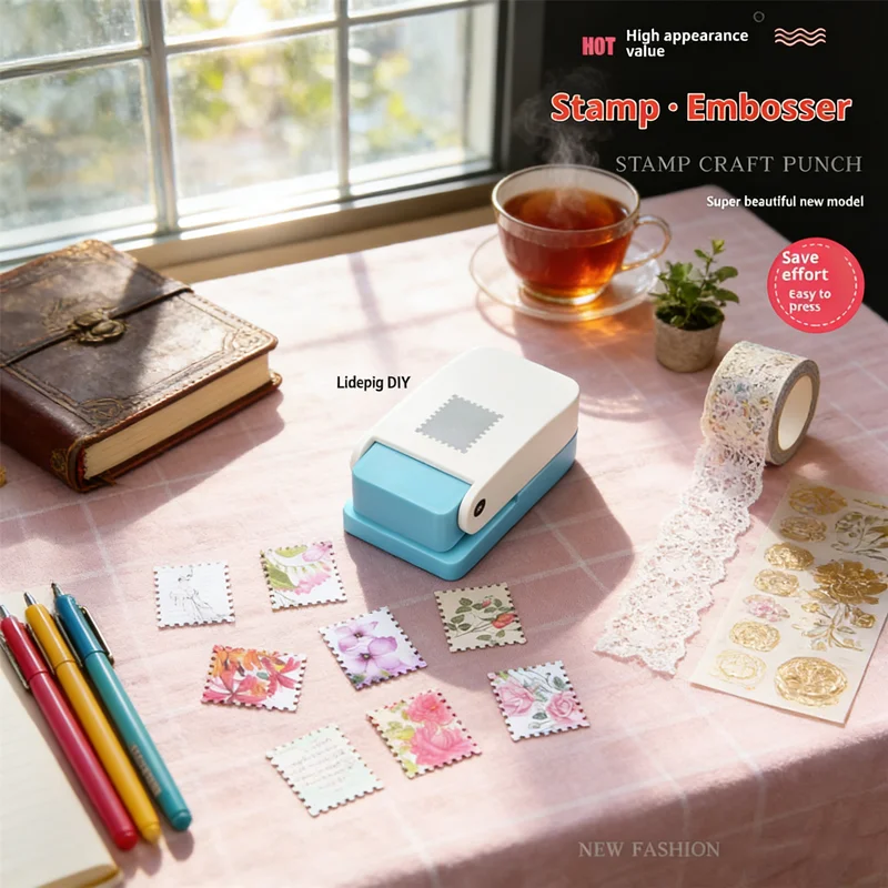 

Дырокол для штампов с рычагом, ремесленный дырокол в винтажном стиле, легкий рычажный прямоугольный резак для штампов, декоративный инструмент для скрапбукинга и открыток