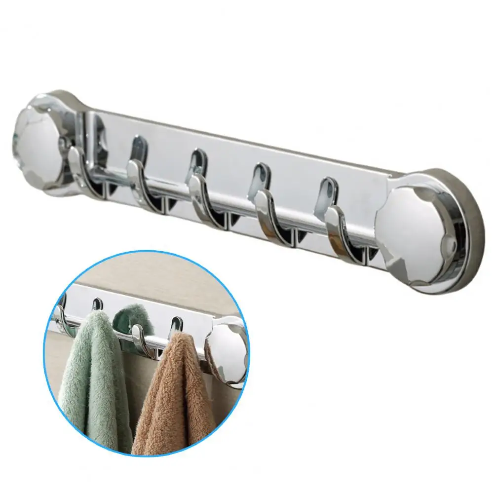 Punch-free Wall Hook Heavy Duty Suction Wall Hooks for Bathroom Kitchen Waterproof Towel Hanger with Anti-slip Design Load