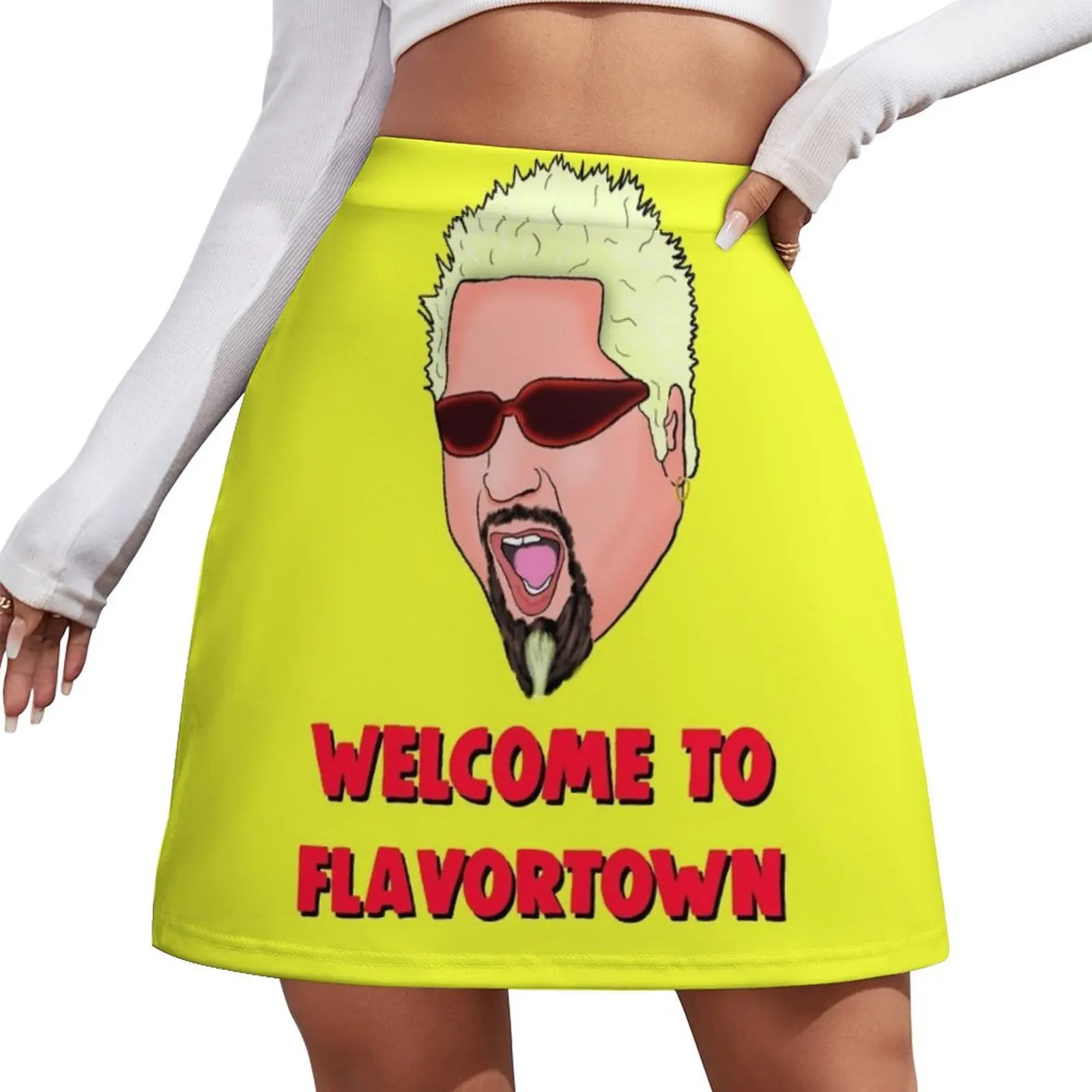 

Welcome to Flavortown Meme Mini Skirt korean luxury clothing summer skirts korean women's clothes 90s aesthetic