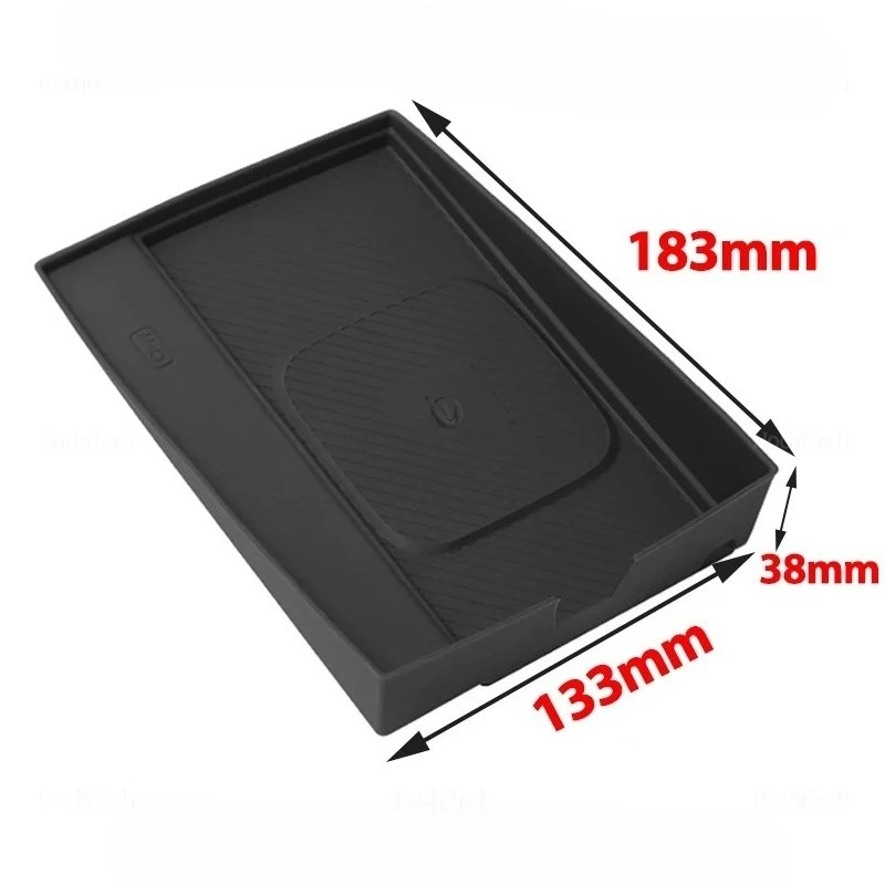 ل 2024-25 كيا EV9 سيليكون سيارة التحكم المركزي لوحة شحن لاسلكية الهاتف عدم الانزلاق شاحن سريع حصيرة الداخلية اكسسوارات السيارات