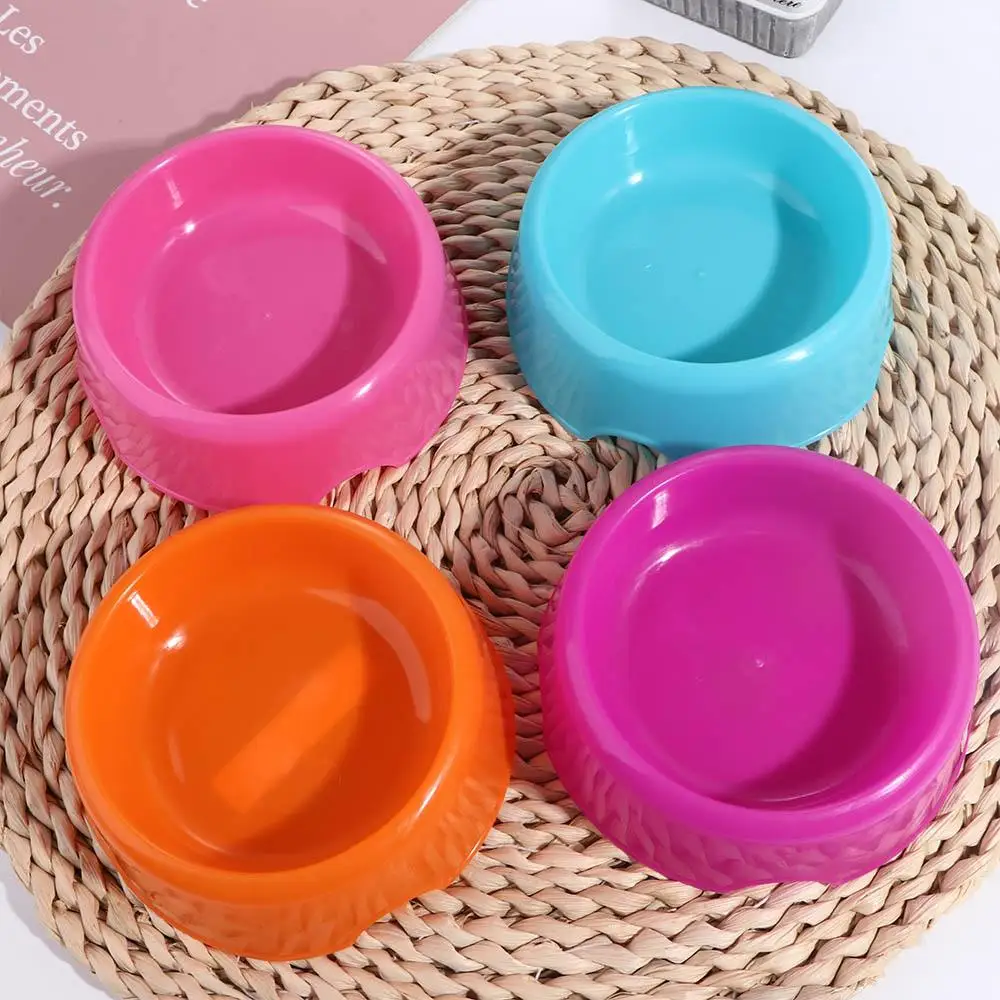 Safety Cute Multi-Purpose Candy Color Plastic Dog Bowls Feeding Water Food Puppy Feeder Cat Dog Bowls Pet Feeding Supplies