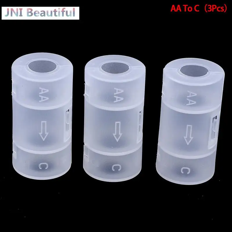 

3pcs AAA to AA/ AA to C/ AA to D Battery Combination Cell Battery Box Adaptor AAA AA Holder Case Converter Switch