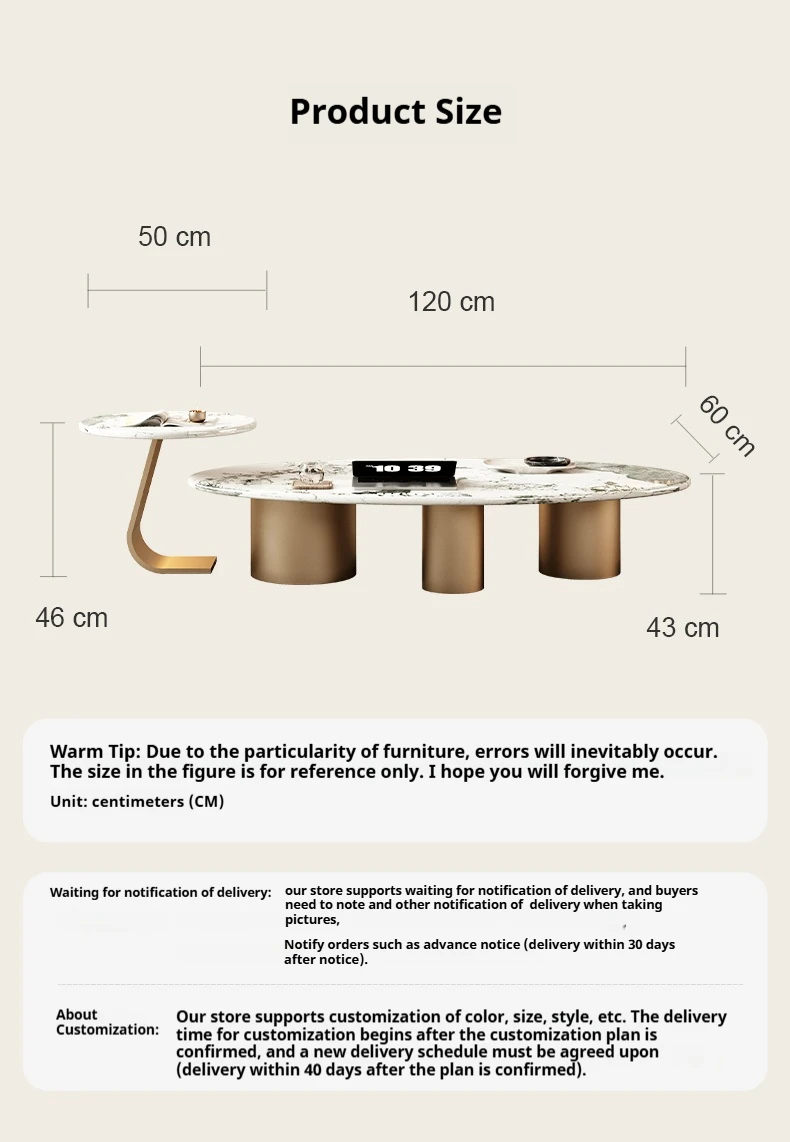 طاولة قهوة من الحجر الطبيعي متعددة الألوان، تصميم فني فرنسي فاخر حديث، مقاومة للحرارة والخدش، مصمم رئيسي، قابل للتخصيص