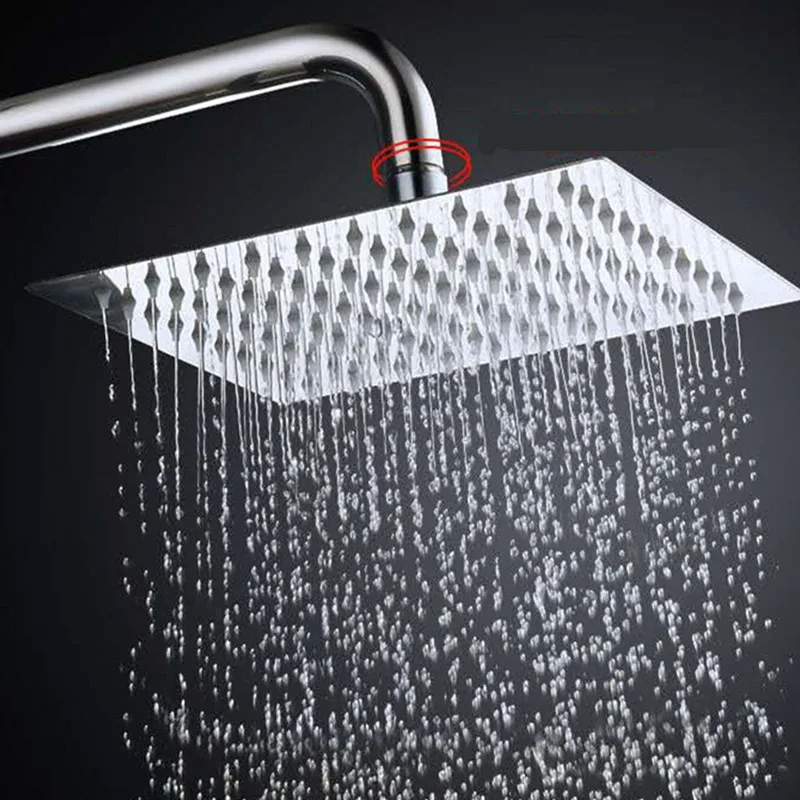 

Chrome Shower Head 10/8/6 Inch Stainless Steel Ultra-thin Waterfall Shower Heads Rainfall Shower Head Rain Bathroom Accessories