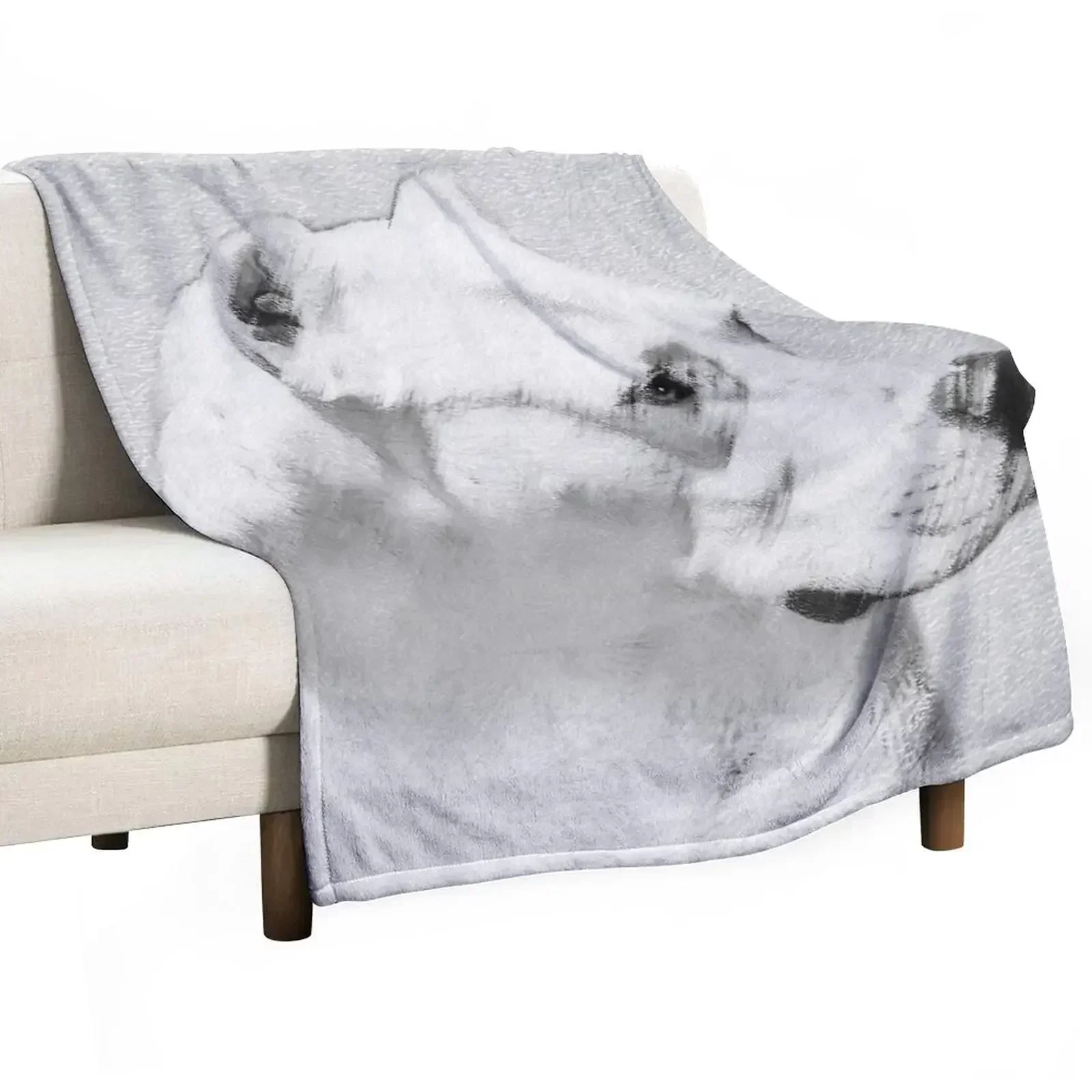 Dogo Argentino Throw Blanket Hair Sofa Throw Hairy Blankets