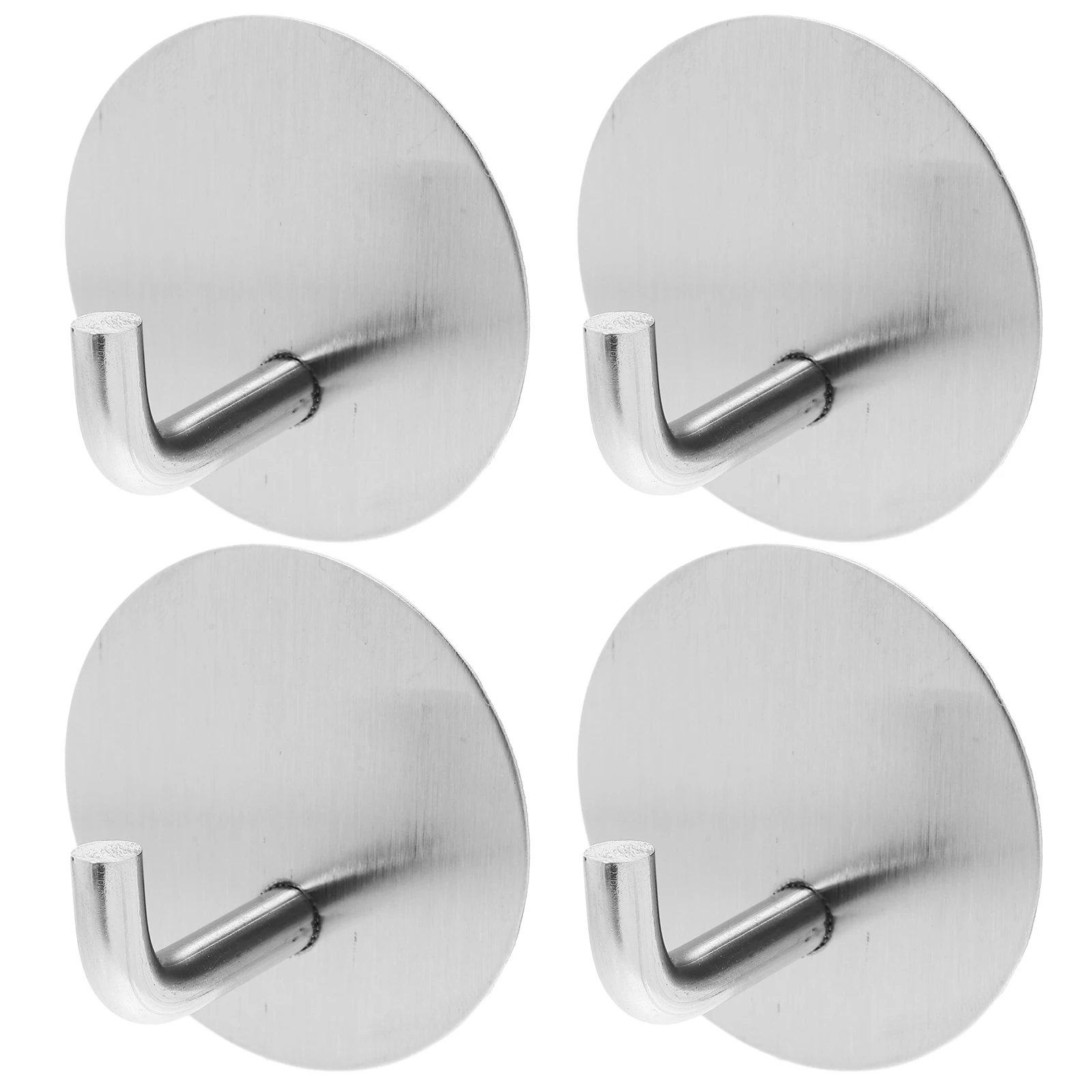 

4pcs Stainless Steel 304 Heavy Duty Adhesive Wall Bathroom Shower Towel Hanger for Kitchen Office Strong Stick on Wall Hooks