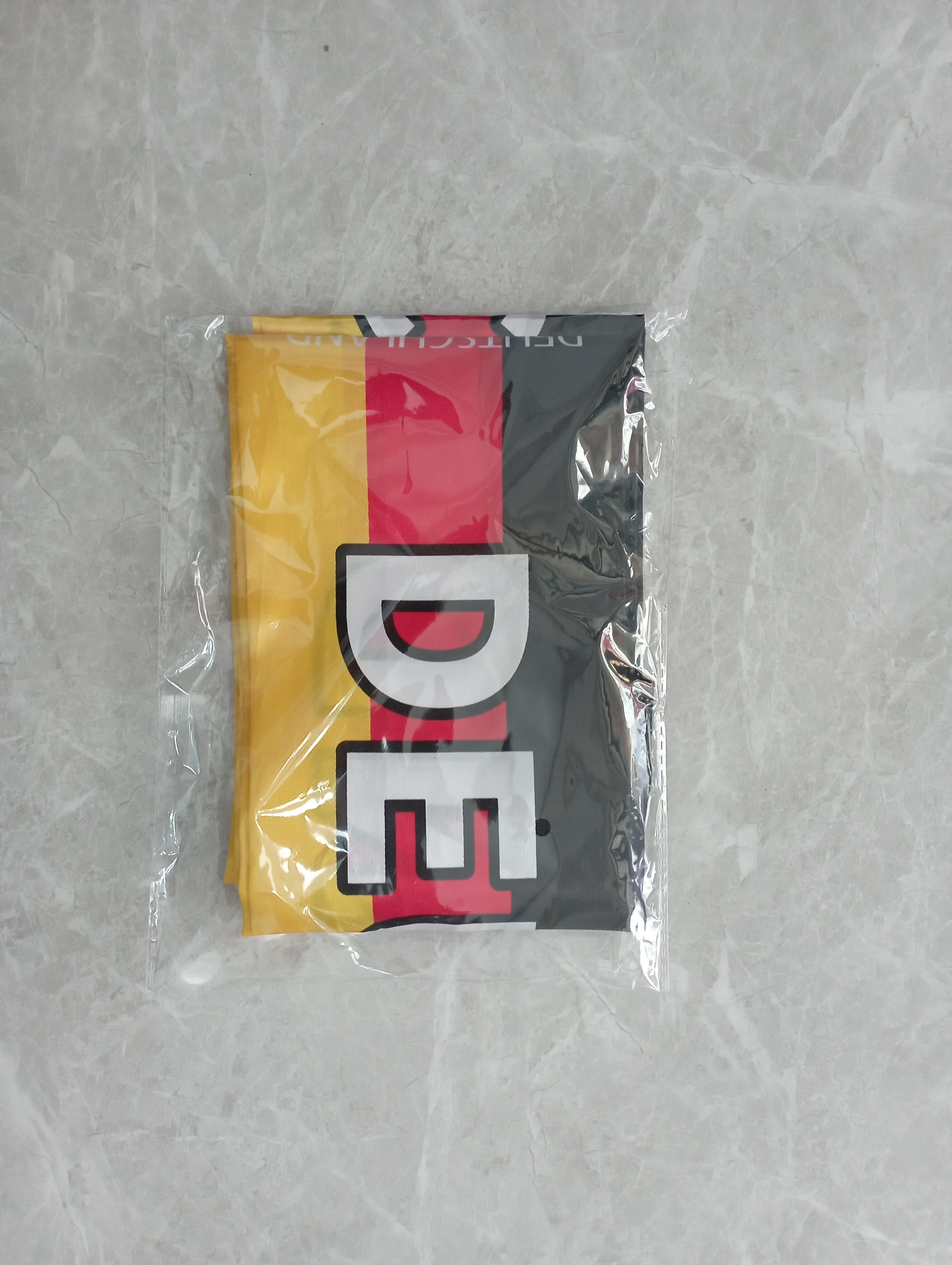 Aerlxemrbrae 14*130cm Germany Flags Double Side Printing Satin Football Soccer Fans Germany Scarf Flags Banner