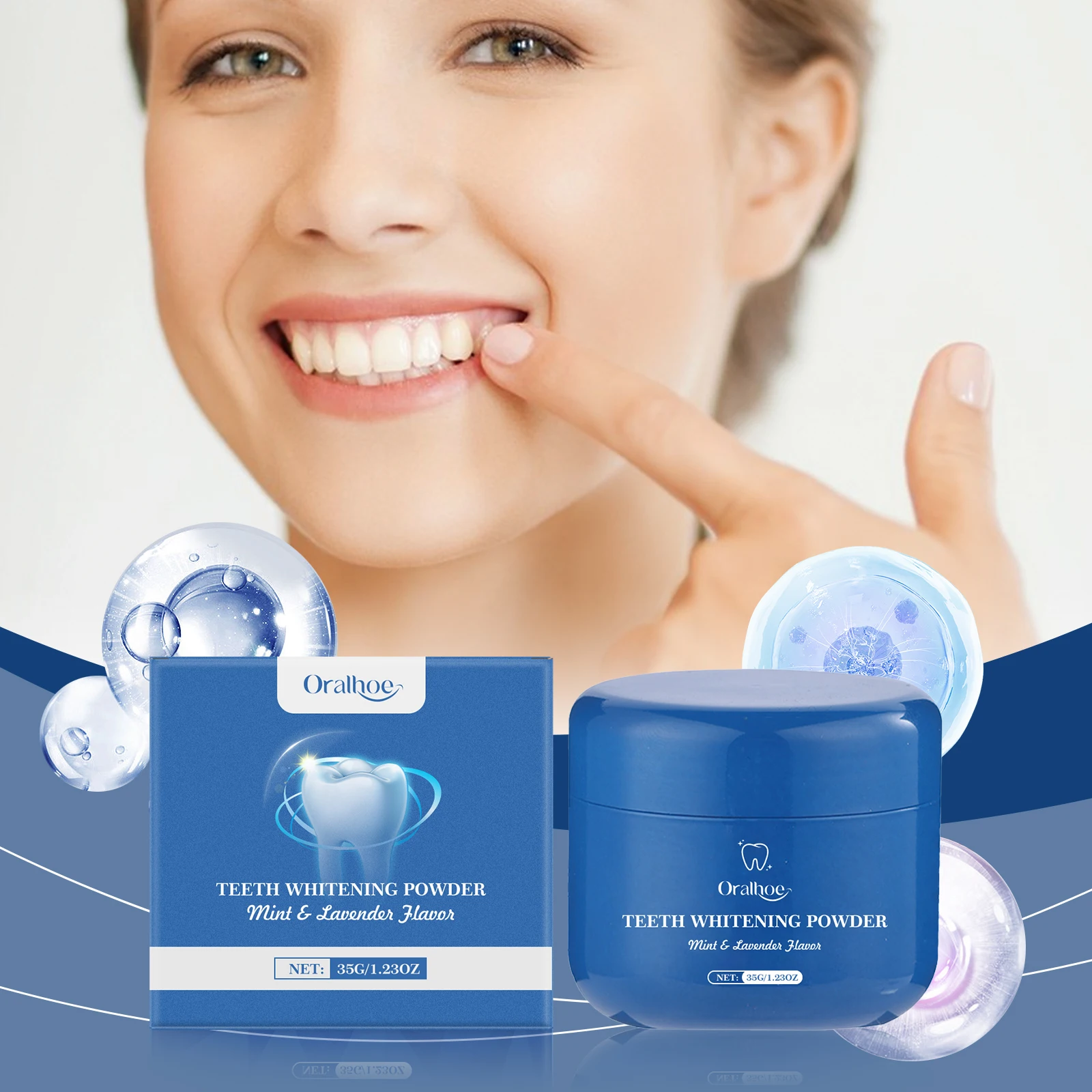 Teeth Whitening Co - Teeth Brightening Beauty Powder - Crisp