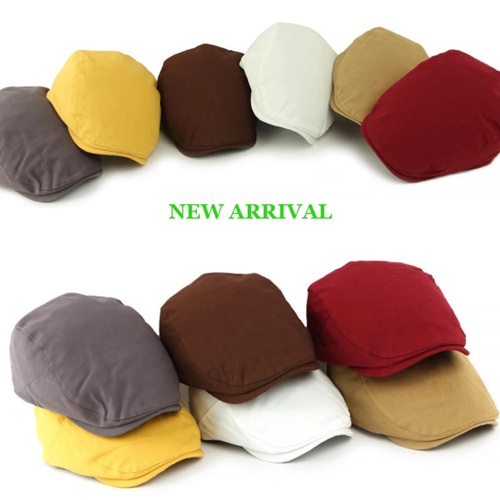 

HT4901 Berets Spring Summer Autumn Caps for Men Women Retro Artist Painter Beret Hat Male Female Ivy Flat Cap Adjusted Beret Cap