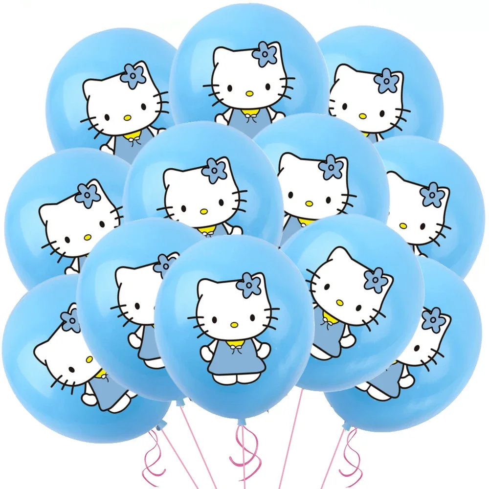 Hello Cat Balloons Set 12inch Kuromii Globlos Pink KT Balloon Birthday Party Decoration Baby Shower Wedding Supplies KT Decor