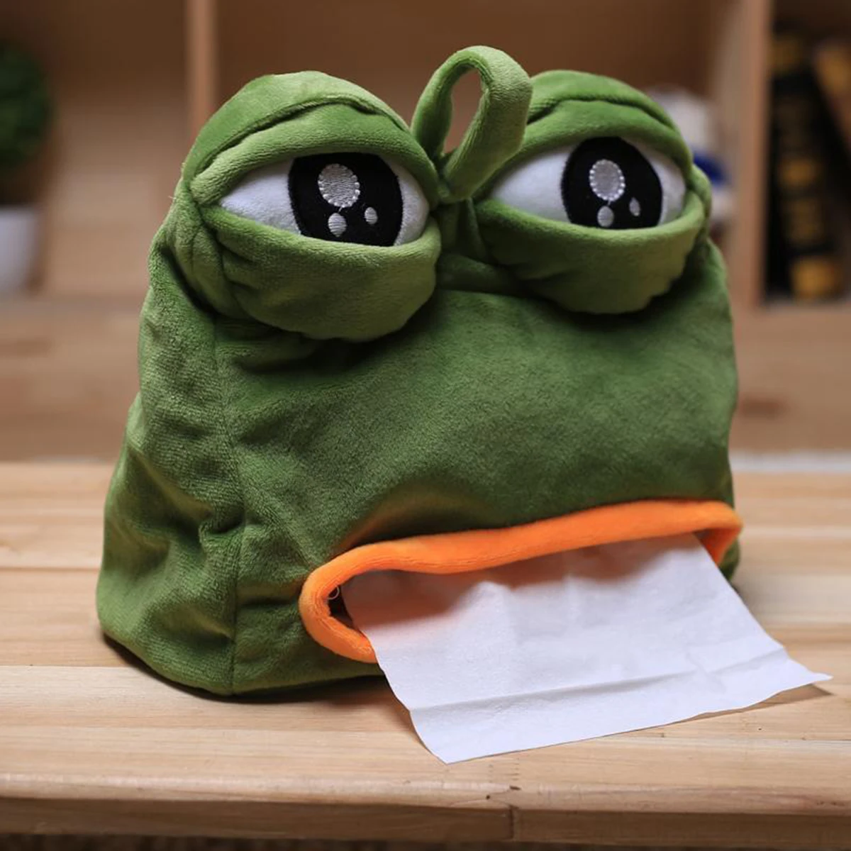 Genuine Full Of Sad Frog Drawer Box Paper Towel Set Sand Sculpture Lonely Widow Frog Paper Towel Box Creative Cover