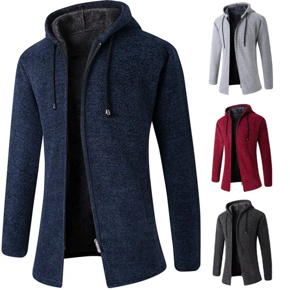 

Coat Fashionable Extra Warm Loose Solid Color Winter Jacket Hat Winter Coat